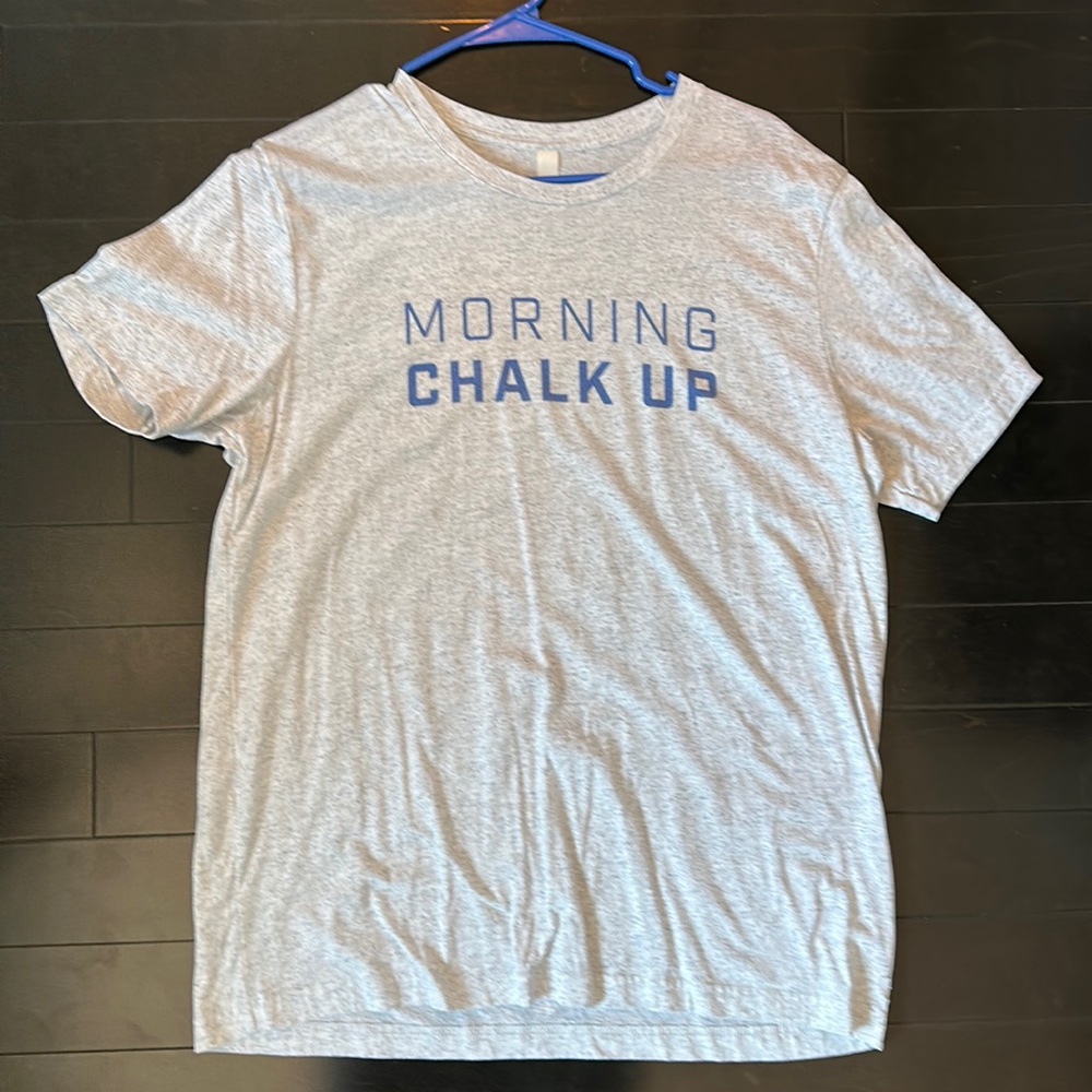 Morning Chalk Up Men’s shirt - Large - light grey